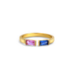 Adjustable Double Birthstone Ring