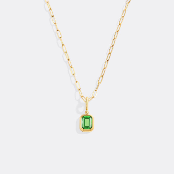 BaguetteBirthstoneCharmNecklace_Aug
