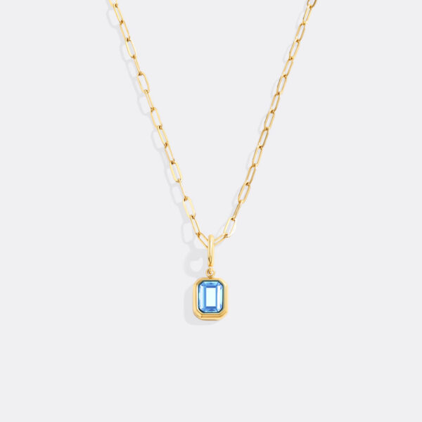 BaguetteBirthstoneCharmNecklace_March
