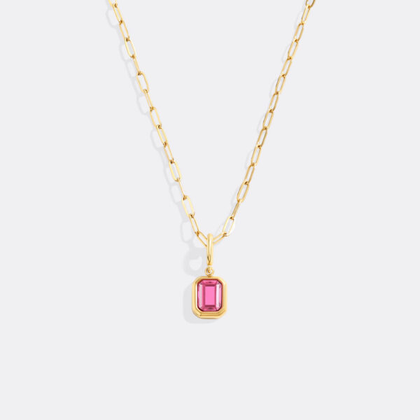 BaguetteBirthstoneCharmNecklace_October