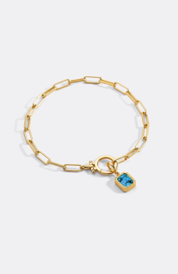 BaguetteBirthstoneCharmonMintPaperclipBraceletpdp1MAR.65padded
