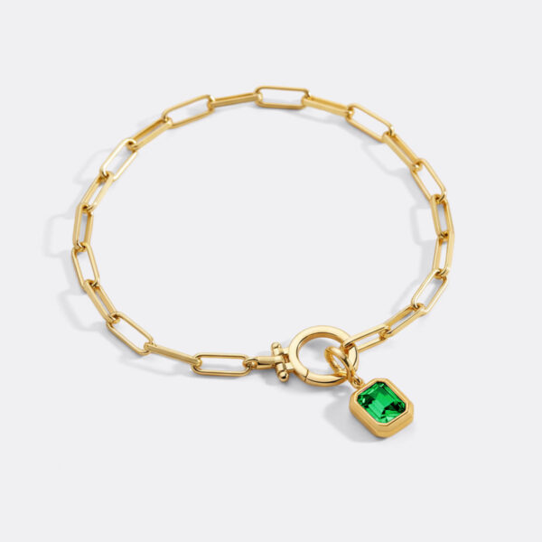 BaguetteBirthstoneCharmonMintPaperclipBraceletpdp1MAY