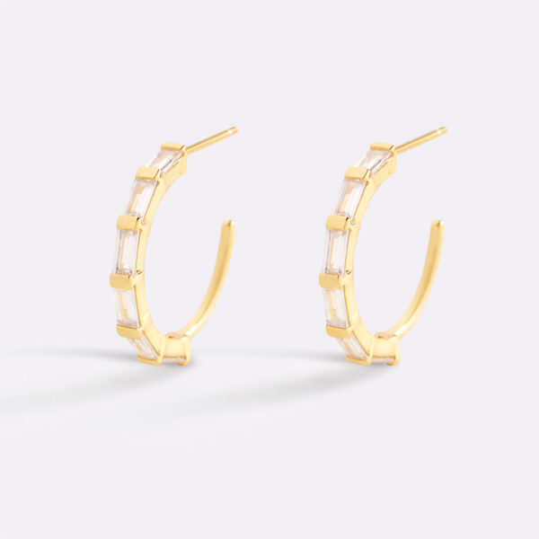 BaguetteDiamondHoopEarrings_gold_flatlay