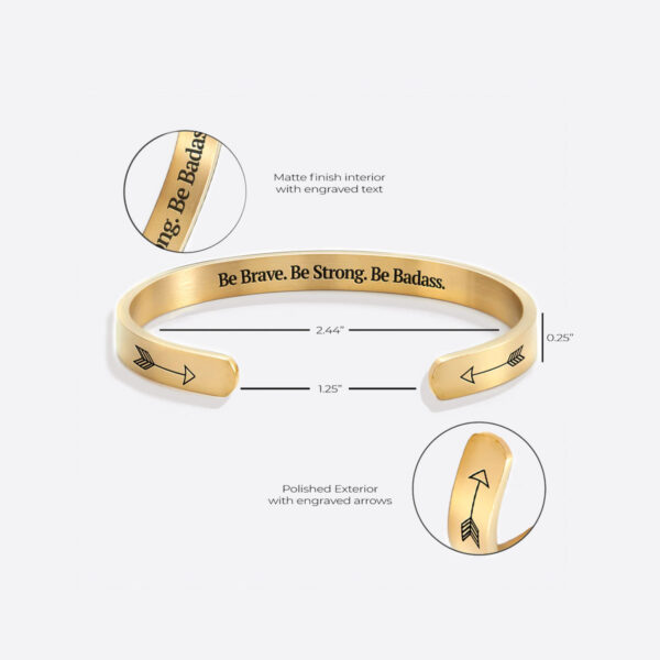 BeBrave.BeStrong.BeBadass.PersonalizableCuffBracelet_gold2