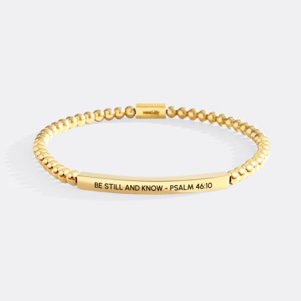 BeStillandKnow-Psalm46-10goldbeadsgoldplate
