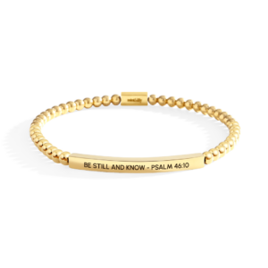 Be Still and Know - Psalm 46:10 Beaded Inspire Bracelet