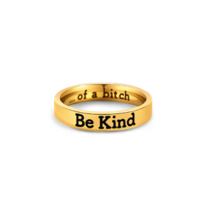 Be Kind Mantra Ring