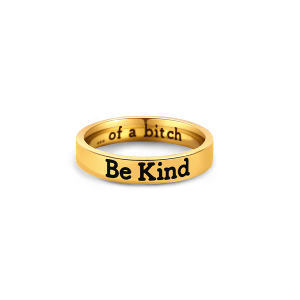 Be Kind Mantra Ring