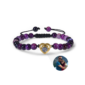 BeadedHeartPhotoBraceletAmethyst