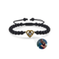 BeadedHeartPhotoBraceletOnyx