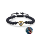 BeadedHeartPhotoBraceletVolcanoStone
