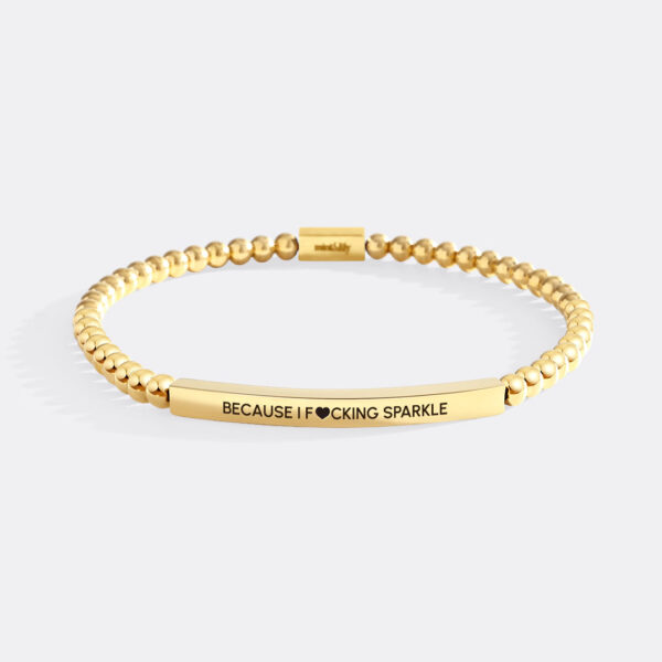 BecauseIF_ckingSparklegoldbeadsgoldplate