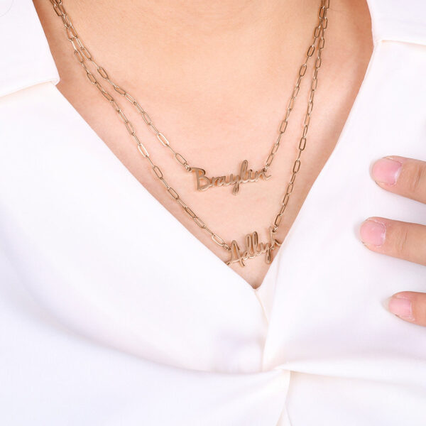 BoxChain_PaperclipChainVariantsofFairyNameNecklace_18rgold