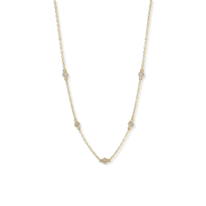 Dainty Crystal Station Necklace