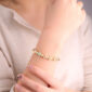 Custom_Rainbow_Letter_Gold_Disc_Bead_Bracelet_4
