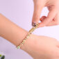 Custom_Rainbow_Letter_Gold_Disc_Bead_Bracelet_5
