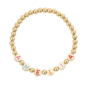 Custom_Rainbow_Letter_Gold_Disc_Bead_Bracelet_collection_image