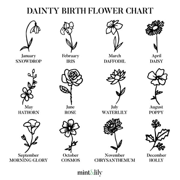 DaintyBirthFlowerChart