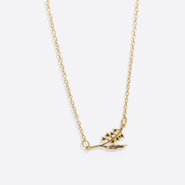 DaintyBirthFlowerNecklaceMayLillyoftheValley