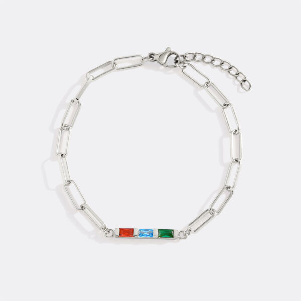 DaintyBirthstoneBaguettePaperclipBracelet_3silver