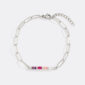 DaintyBirthstoneBaguettePaperclipBracelet_4silver