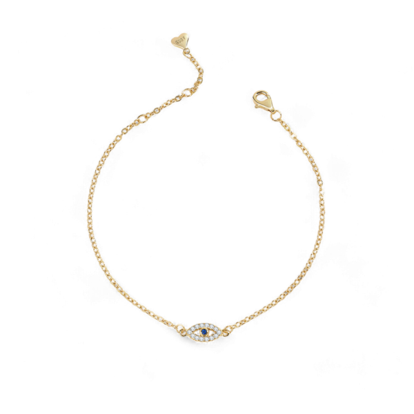Dainty Evil Eye Charm Bracelet