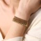 DaintyGoldBeadedBracelet-model