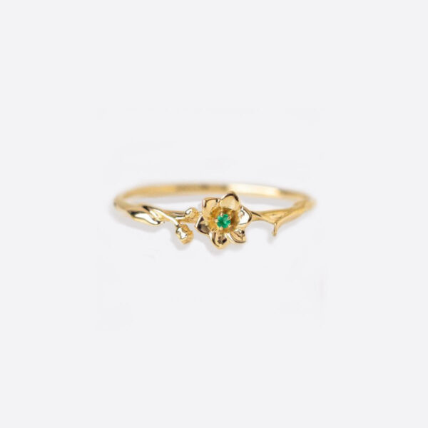 DaintyGoldBirthFlowerRing_1