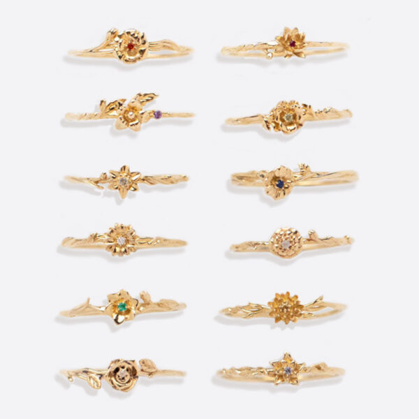DaintyGoldBirthFlowerRing_4
