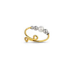 Dainty Adjustable Opal Fidget Ring