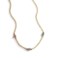Dainty Birthstone Station Necklace