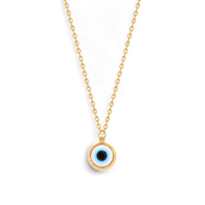 Dainty Boho Evil Eye Charm Necklace