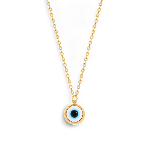 Dainty Boho Evil Eye Charm Necklace