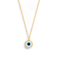 Dainty Boho Evil Eye Charm Necklace