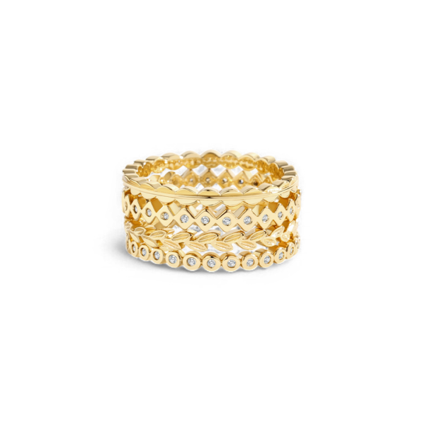 Dainty Gold Mini Ring Set