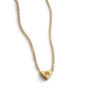 Dainty Heart Initial Necklace