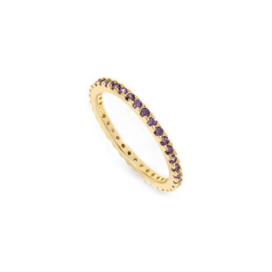 February Birthstone Eternity Stacking Ring