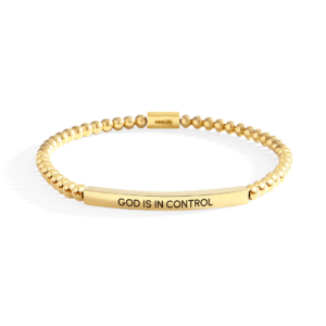 God Is In Control Beaded Inspire Bracelet