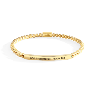 God Is Within Her - Psalm 46:5 Beaded Inspire Bracelet
