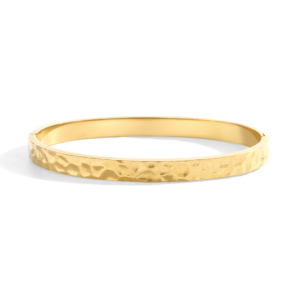 Hammered Gold Cuff Bracelet