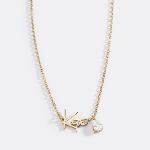 HandmadeBirthstoneNameNecklace-April