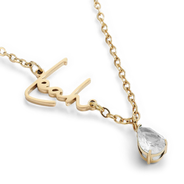 HandmadeBirthstoneNameNecklace-April