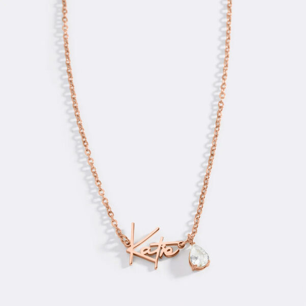 HandmadeBirthstoneNameNecklace-April-rgold