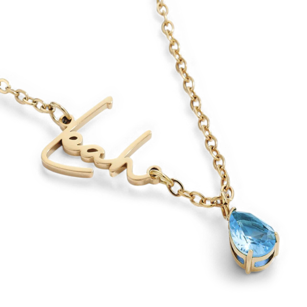 HandmadeBirthstoneNameNecklace-December