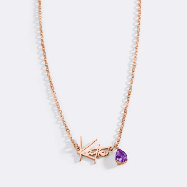 HandmadeBirthstoneNameNecklace-Feb_rgold