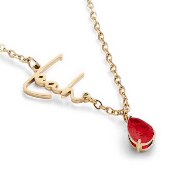HandmadeBirthstoneNameNecklace-January