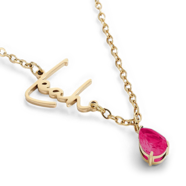 HandmadeBirthstoneNameNecklace-July
