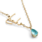 HandmadeBirthstoneNameNecklace-March