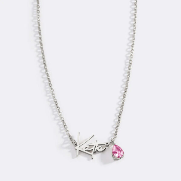 HandmadeBirthstoneNameNecklace-October-silver