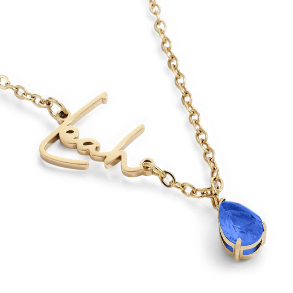 HandmadeBirthstoneNameNecklace-September